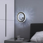 Crystal LED Wall Lamp Modern Cloakroom Bedside Luster for Luxurious Living Spaces