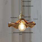 Walnut Wood LED Pendant Light Fixture with Adjustable Green Glass Shade