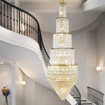Crystal Loft Chandelier for Elegant Living Spaces