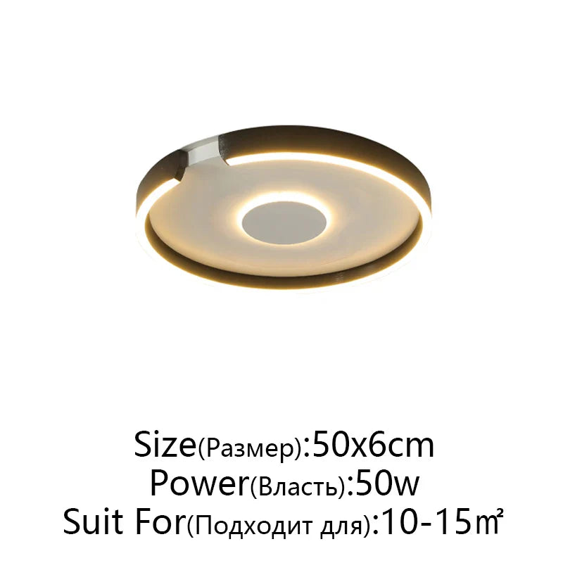 RoseGold LED Ceiling Light for Home Living Room Bedroom Dining Room