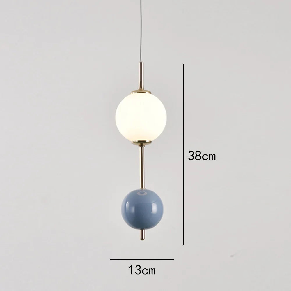 Glass Ball LED Pendant Light for Living Dining Bedroom