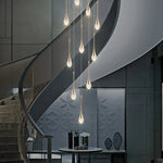 LED Crystal Chandelier: Modern Living Room Gold/Silver/Black Ceiling Light