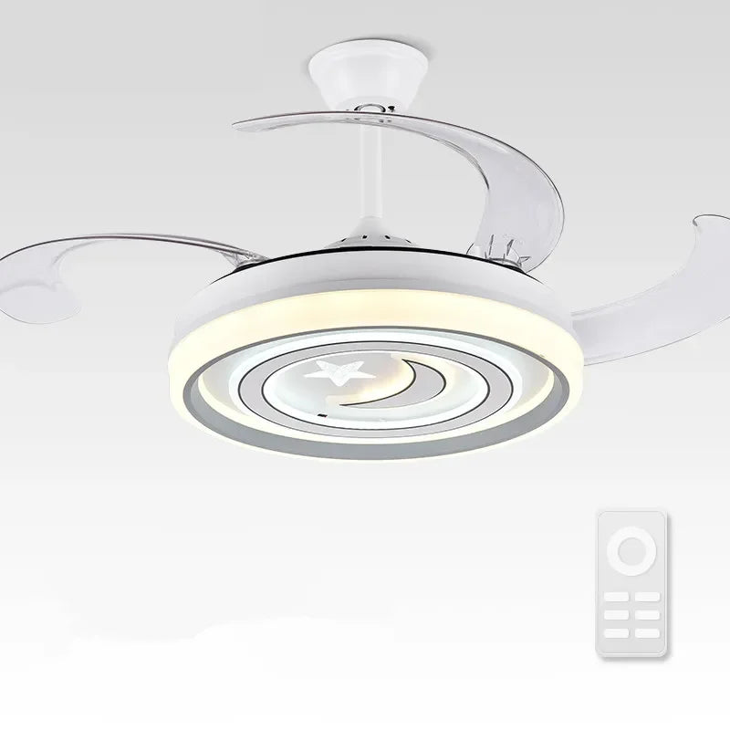 Smart Ceiling Fan Light with Remote Control & Silent Design