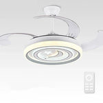 Smart Ceiling Fan Light with Remote Control & Silent Design