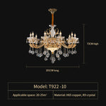 Elegant Crystal Chandelier for Living Room, Dining Room, and Bedroom