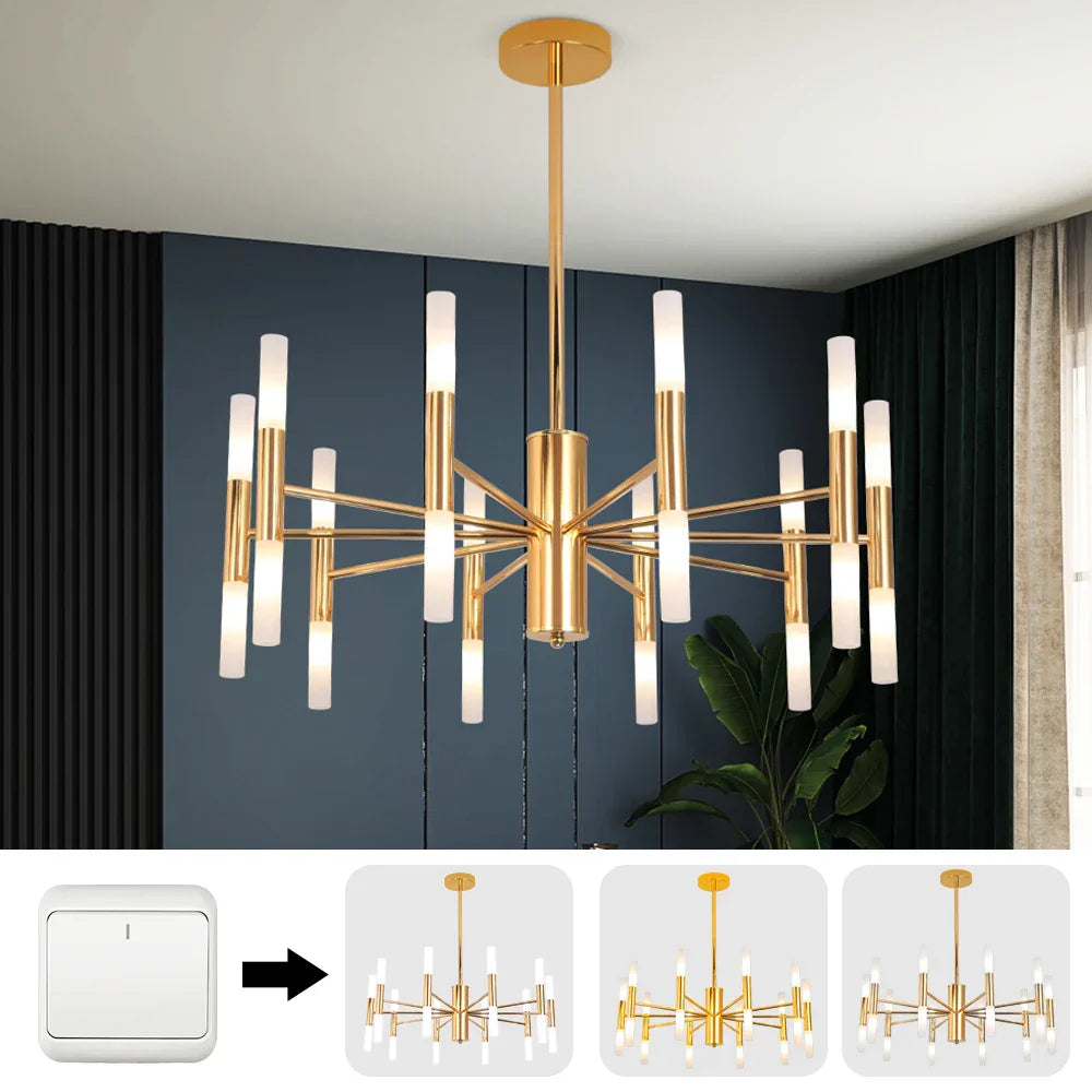 Modern LED Chandelier: Elegant Hotel Hall & Living Room Ceiling Light