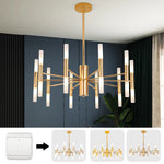 Modern LED Chandelier: Elegant Hotel Hall & Living Room Ceiling Light