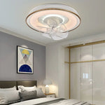 LED Fan Lights Ceiling Lamp with Remote Control - Three Colors, Dimmable for Bedroom-Living Room