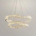 Crystal LED Chandelier Pendant Light Modern Luxury Foyer Ceiling Lamp