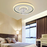6-Speed LED Ceiling Fan Light for Living Room - 360° Rotation