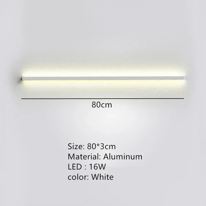 Modern Dimmable Long Wall Lamp for Bedroom and Living Room