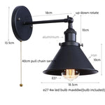 Afralia™ Pink Retro LED Wall Light Fixture - Industrial Vintage Ambient Luminaire