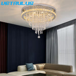 K9 Crystal LED Chandelier Luxe Smart Ceiling Lamp Pendant Light