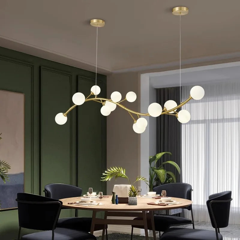 Modern LED Pendant Chandeliers for Home Decor and Dining Room Lighting
