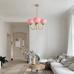 Glass Ball Chandelier Pendant Light for Living Dining Room