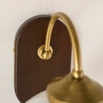 Glass Copper LED Wall Lights - Nordic Modern Bedroom Bathroom Living Room Lamp