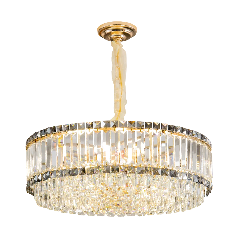 Crystal Chandelier: Elegant Modern Lighting for Living Room, Bedroom, and Restaurant.