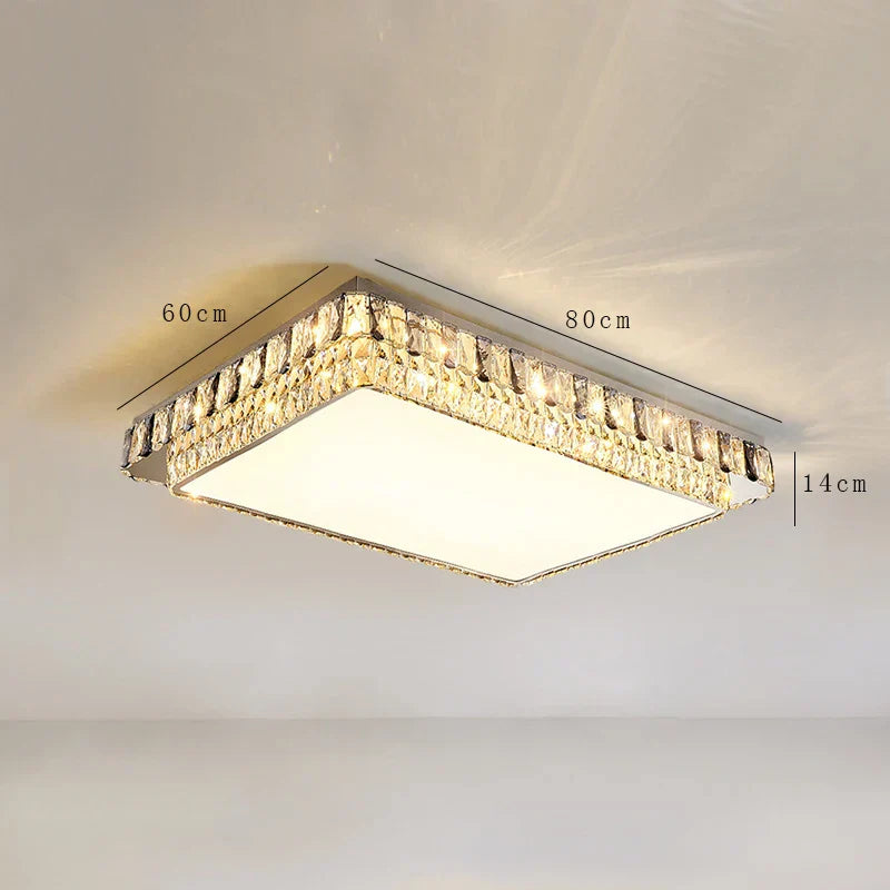 Modern Crystal LED Ceiling Chandelier for Living Room and Bedroom