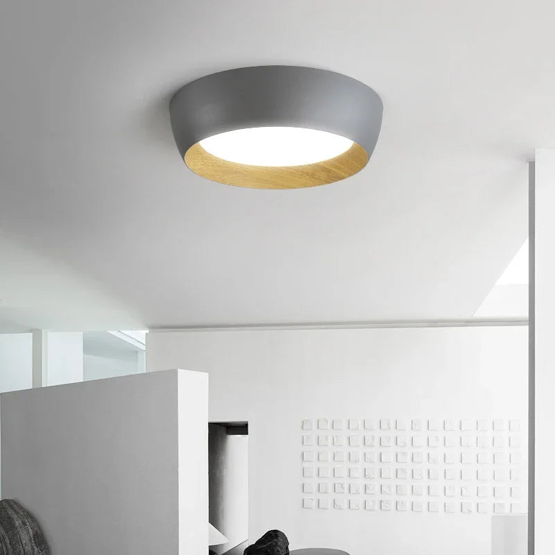 Nordic LED Ceiling Lamp for Living Room Bedroom, Surface Mounted Luminaire