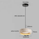 Yellow Cave Stone LED Pendant Light | Nordic Modern Wabi Sabi Hanging Lamp
