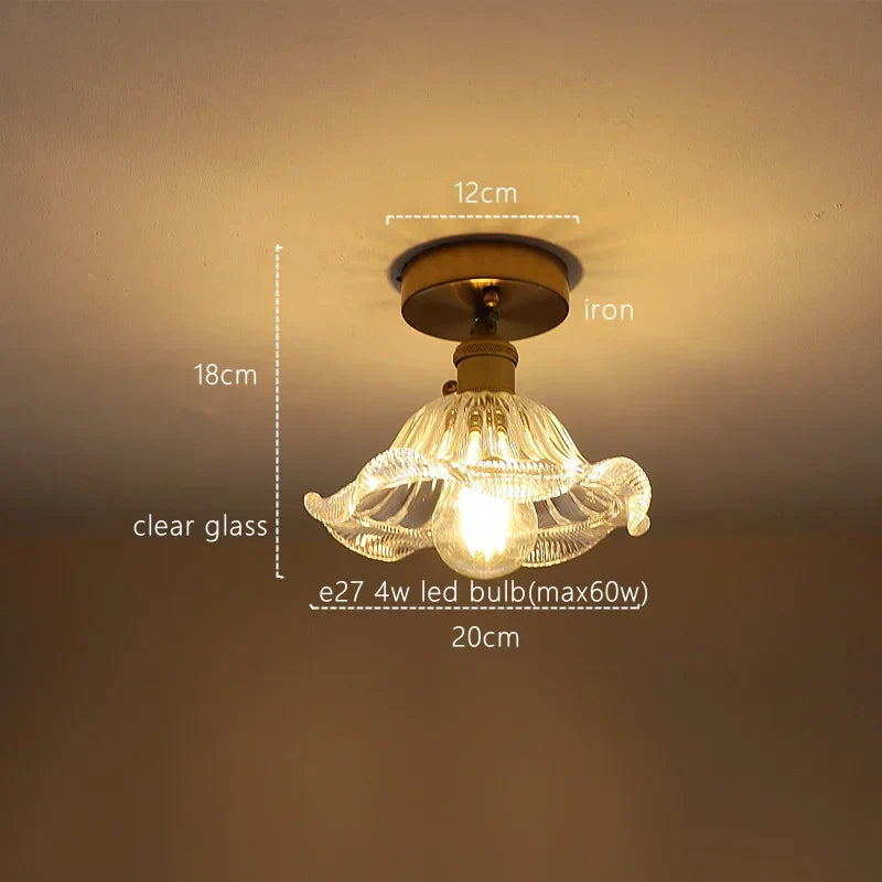 Green Stripe Glass Pendant Lamp Fixture for Home Decor & Kitchen Lighting