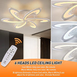 Flower Ceiling Lamp: Modern Chandelier Acrylic RC Dimming Pendant Light Fixture