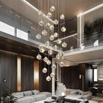 Nordic Stair Chandelier Ceiling Light Set for Living and Dining Room