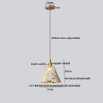 Terrazzo Wood LED Pendant Light for Stylish Home Decor