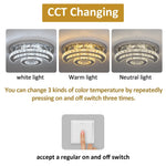 Crystal Chandelier for Home Hotel Decor, Modern LED Ceiling Light Fixture