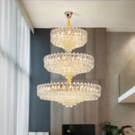 Luxury Crystal Chandelier for Duplex Villa Staircase and Living Room