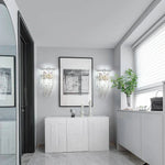 LED Crystal Sconce Wall Lamp: Modern Luxury Lighting for Living Room, Bedroom, and Corridor.