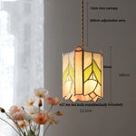 Afralia™ Cube LED Pendant Lamp Walnut Wood Glass Hanging Lights for Restaurant and Bedroom