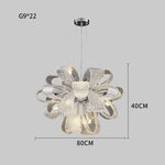 Glass Pinecone LED Chandelier: Modern Art Deco Pendant Lighting
