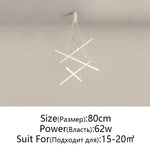 LED Chandelier: Modern Luster Lighting for Stair Hall Bedroom Room Duplex Building