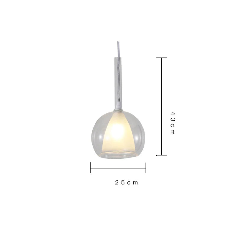 Designer Glass Chandelier Pendant Light for Dining Room Kitchen Loft Home Decor