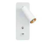 LED Wall Lights with Switch and USB Interface, Modern Wall Sconce Lighting