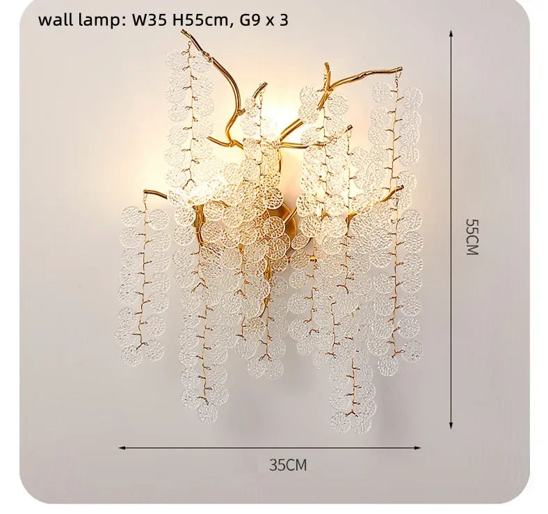 Modern Luxury Gold Branch Pendant Light - Aluminum LED Luminarias