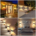 24W LED Wall Light Up Down Adjustable Beam Cold IP65 Modern
