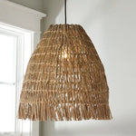 Rattan Weave Pendant Light - Handcrafted Wicker Chandelier for Home Decor