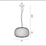 Spokes Bird Cage Pendant Light for Creative Interior Lighting