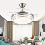 42" Retractable LED Ceiling Fan, Remote Control, Modern Design