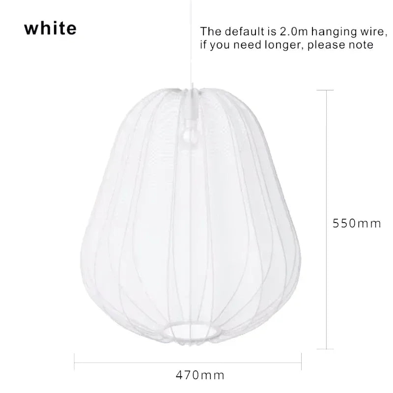 Scandinavian Silk Balloon Chandelier by - Home Decor Lighting Fixture
