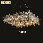 Modern Crystal Chandelier: Elegant Lighting Fixtures for Living, Dining, and Bedroom