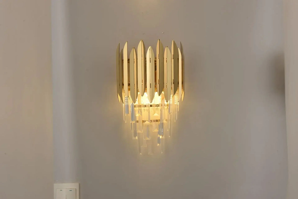 Crystal Chandelier LED Pendant Light Fixture for Luxury Living Room Décor