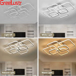 LED Square Chandelier Ceiling Light for Living Room Bedroom