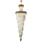 Crystal Chandelier: Elegant Villa Living Room Lighting