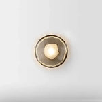 LED Glass Wall Sconce for Living Room Background Lighting