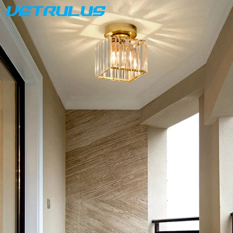 Crystal LED Ceiling Light Chandelier for Bedroom Living Room Dining Room