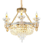 European Luxury Crystal Chandelier for Living Room, Duplex Building Lamps