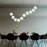 Glass Ball Pendant Chandelier: Nordic Luxury Ceiling Light